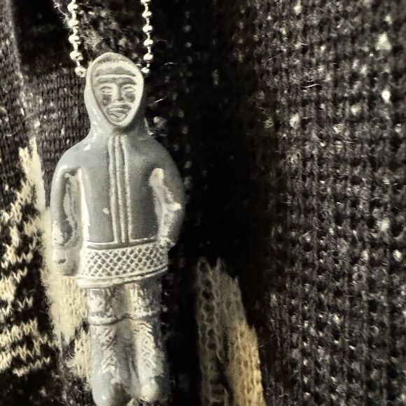 Tundra Full Zip Women's Med Heavy Wool Lined Polar Bear Jacket Y2K Parka - Picture 5 of 11